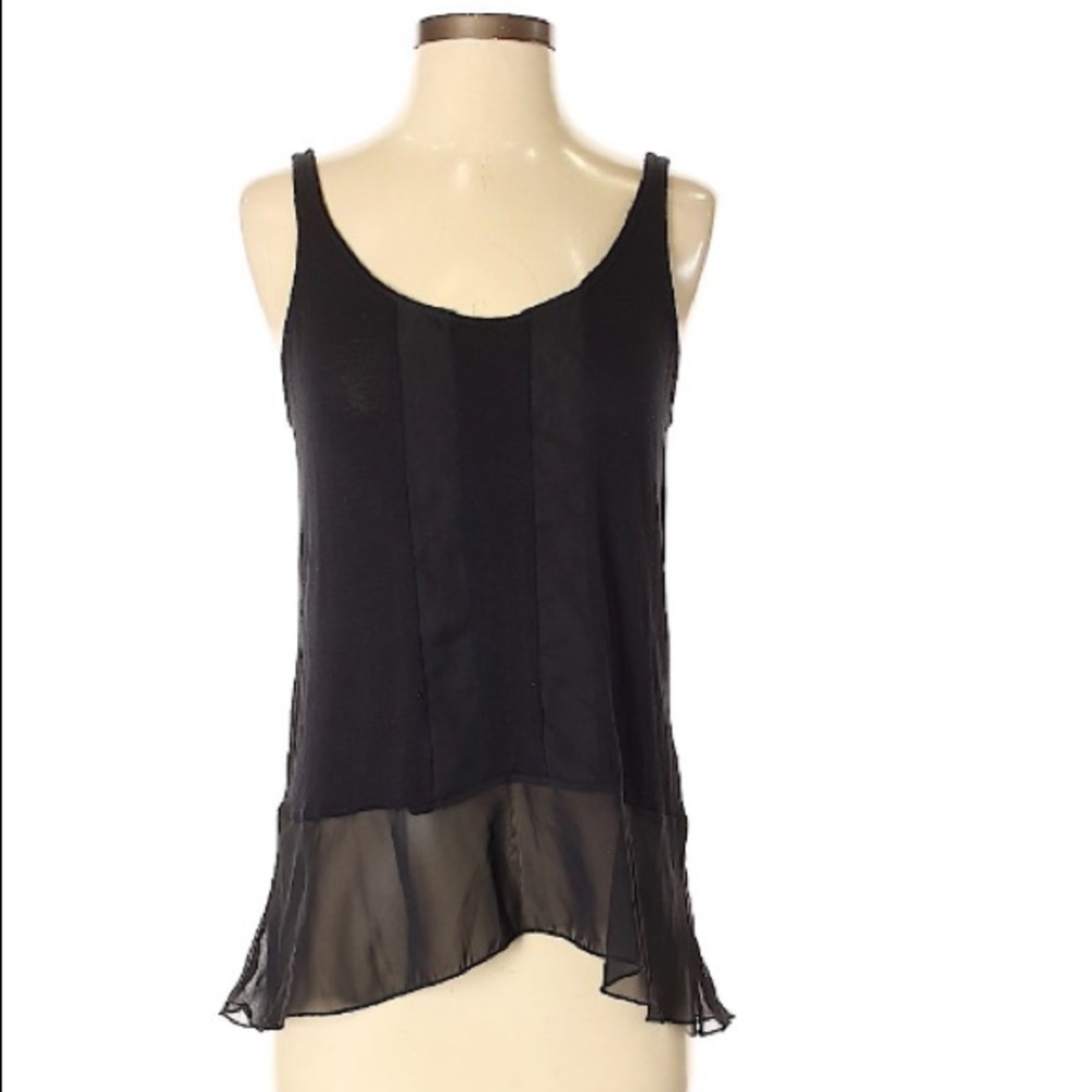 Sparkle & Fade black tank with detail-XS